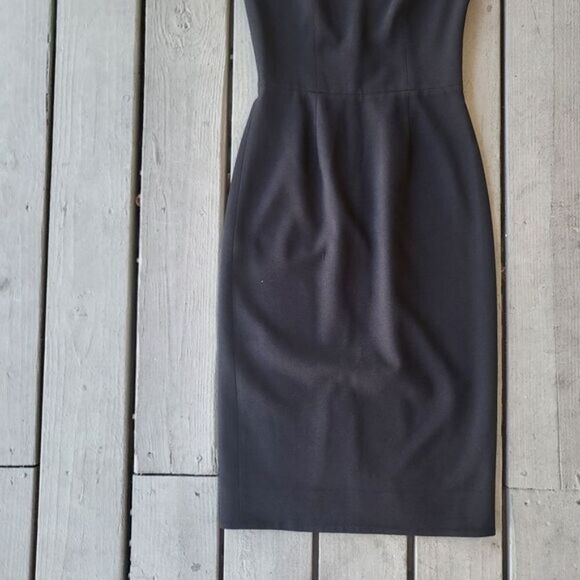 Dress The Population Black Nicole Midi Sheath Dress Sweetheart Bust Black Small - Picture 6 of 9
